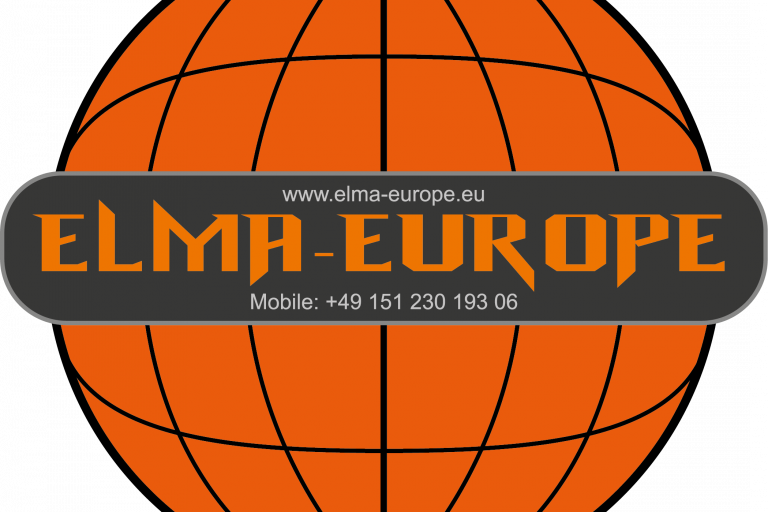 Absperrgitter und Absperrungen von Elma Europe - Firmenlogo und Fahrzeugbeschriftung